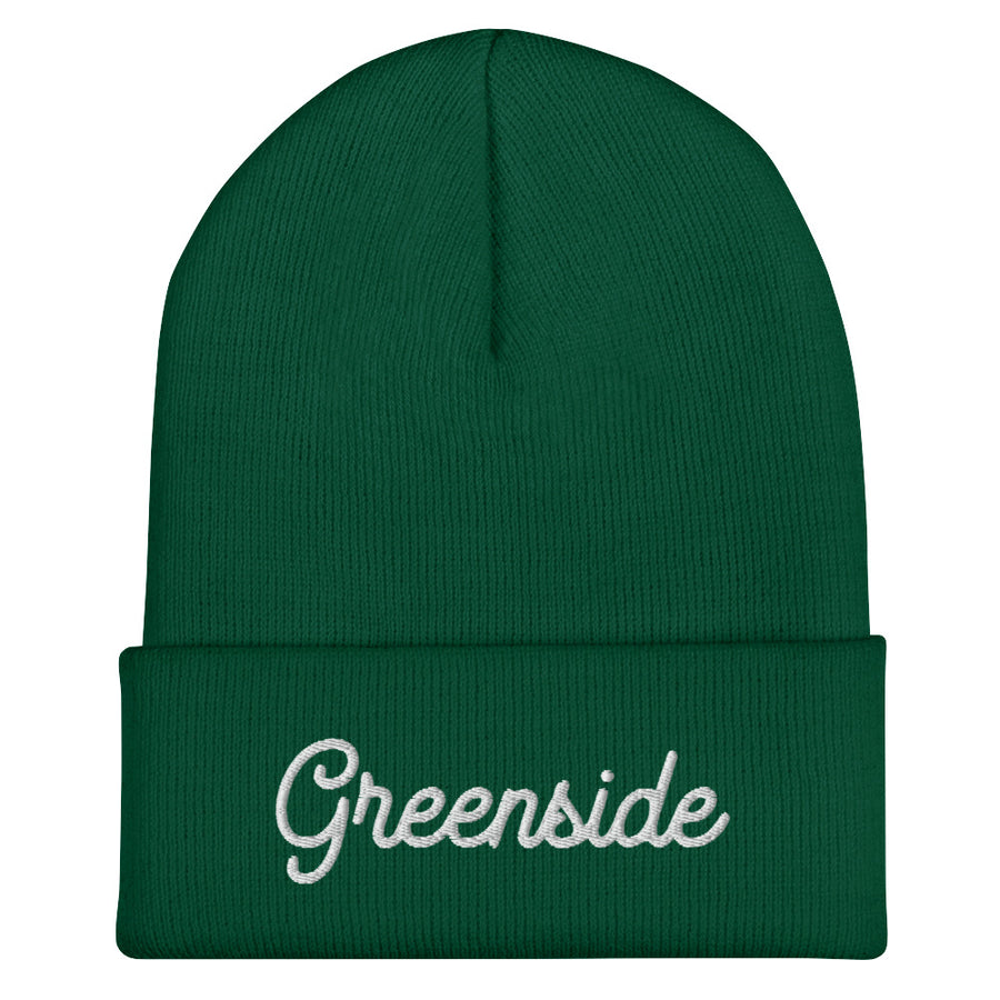 Greenside Cursive Cuffed Beanie