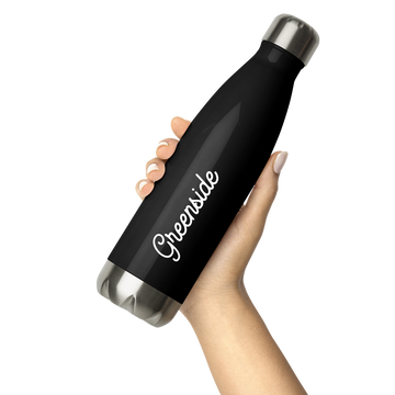 Cursive Stainless Steel Water Bottle